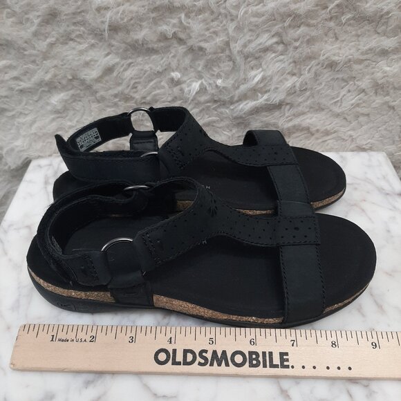 Keen Kaci Ana T-Strap women's black cork sole Sandals Size: 6 - Picture 3 of 7